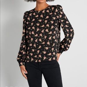 Louche London dark floral blouse